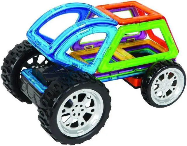 Alt view image 5 of 7 - MAGFORMERS Funny Wheel (20 Piece) Magnetic Building Set