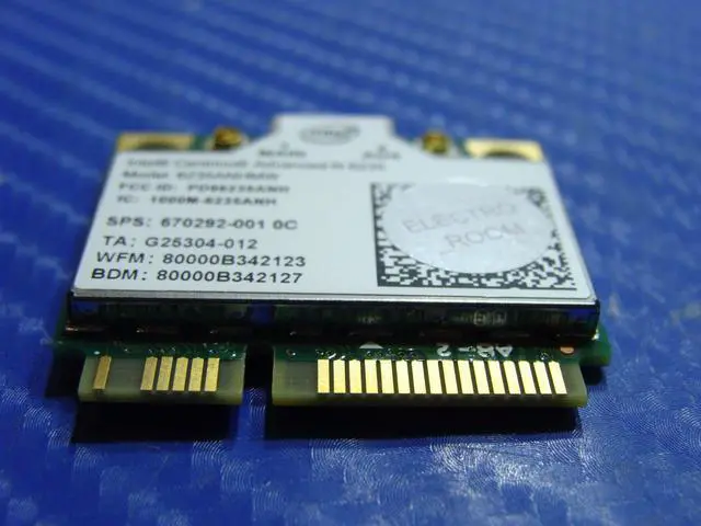 Alt view image 4 of 5 - HP ZBook 15.6" 15 Genuine Laptop Wireless WiFi Card 670292-001 6235ANHMW GLP*