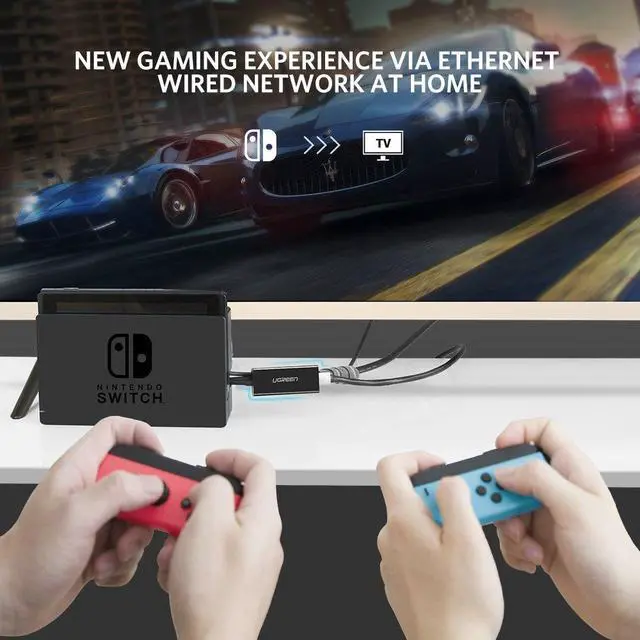 Alt view image 6 of 7 - UGREEN Network Adapter USB 3.0 to Ethernet RJ45 Lan Gigabit Adapter for 10/100/1000 Mbps Ethernet Supports Nintendo Switch Black