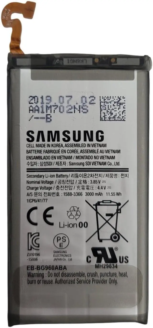 Alt view image 4 of 5 - NEW OEM Original SAMSUNG EB-BG960ABA BATTERY FOR GALAXY S9 G960F 3000mAh
