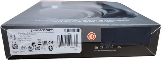Alt view image 2 of 7 - Plantronics Backbeat FIT 505 Black Bluetooth Headphone New Replaces EncorePro BackBeat Pro Plus