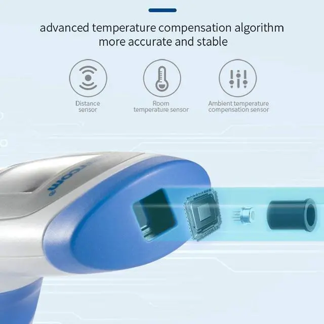 Alt view image 5 of 7 - Berrcom Non Contact Infrared Forehead Thermometer JXB-182 Medical Grade Baby Fever Check Thermometer 3 in 1 Multifunctional for Kids Infant Adult. FDA and CE Approved