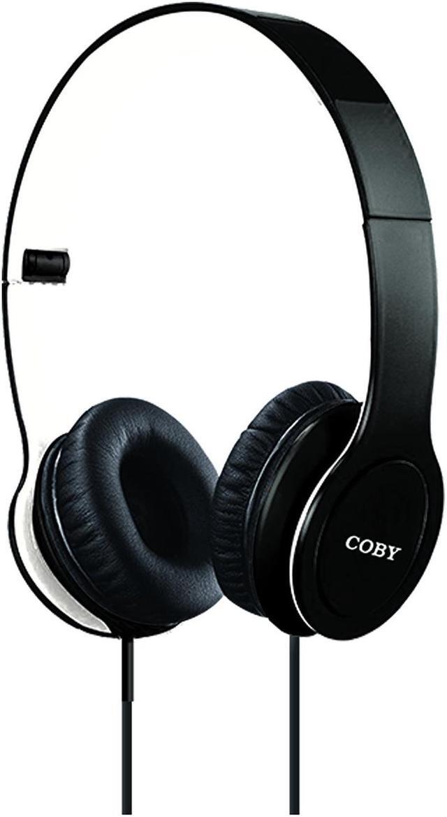 Alt view image 2 of 5 - Coby Folding Stereo Headphones, White (CVH-801-WHT)
