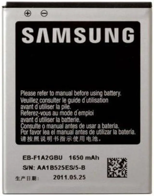 Alt view image 2 of 2 - Replacement Battery EB-F1A2GBU for Samsung Galaxy S2 Android 3.7V Li-ion 6.11Wh GB/T18287-2000