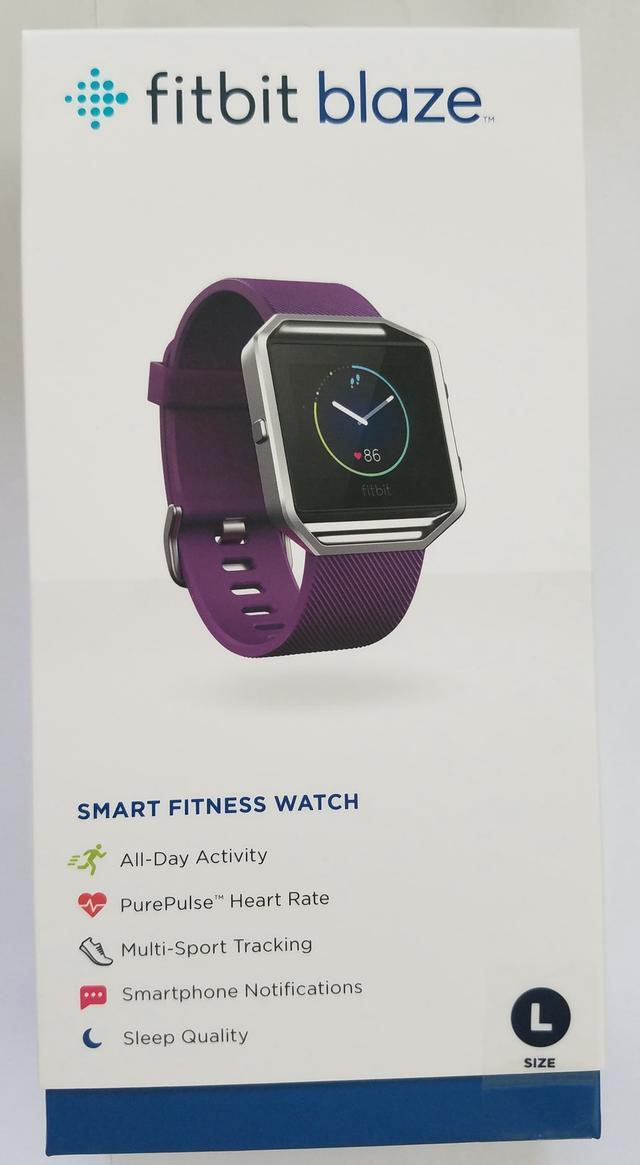 Outlet Fitbit Blaze Smart Fitness Watch, Plum, Large