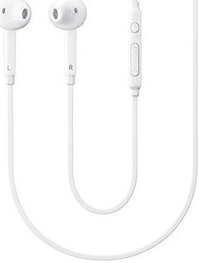 Alt view image 2 of 11 - Samsung (2 PACK) OEM Wired 3.5mm White Headset with Microphone, Volume Control, and Call Answer End Button [EO-EG920BW] for Samsung Galaxy S6 Edge+ / S6 / S5, Galaxy Note 5 / 4 / Edge