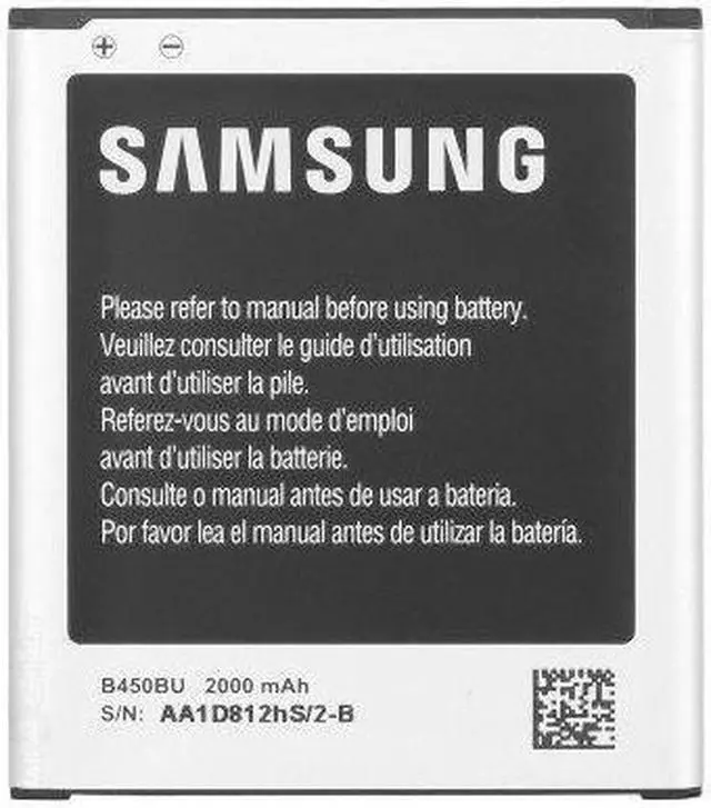 Alt view image 6 of 8 - OEM Samsung B450BU Standard Battery for Samsung Galay S3 Mini - Black