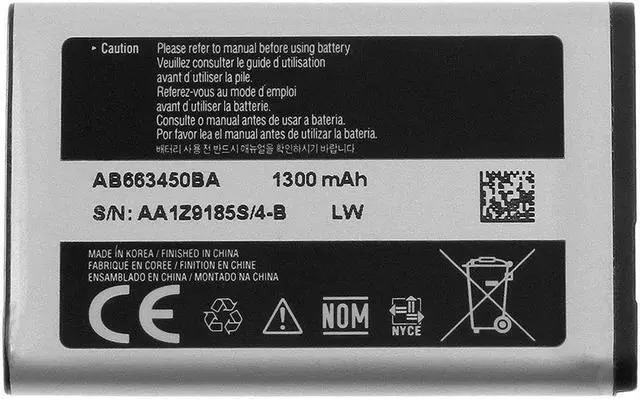 Alt view image 3 of 3 - OEM SAMSUNG AB663450BA BATTERY FOR SAMSUNG A847 RUGBY 2 II
