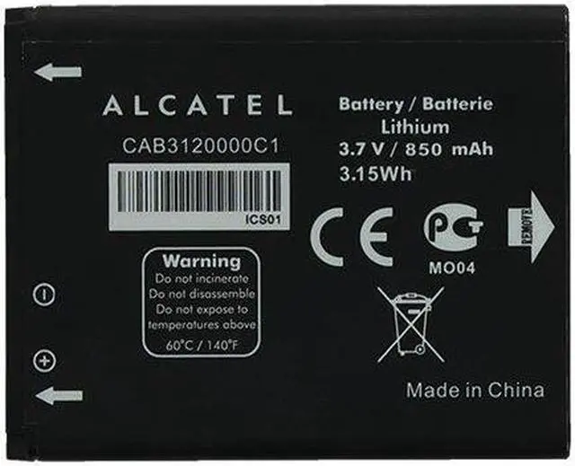 Alt view image 2 of 2 - Alcatel OT-880a aVengeance Battery CAB3120000C1