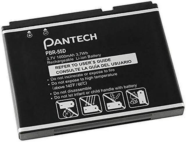 Alt view image 2 of 2 - Pantech PBR-55D Li-ion Cell Phone Battery 5HTB0081B0A 3.7V 1000mAh 3.7Wh AT&T