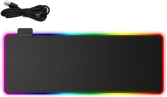 Main image of Speedex RGB LED light Soft Gaming Mouse Pad Large 800x300x4mm size, Oversized Glowing Led Extended Mousepad, Non-Slip Rubber Base Computer Keyboard Pad Mat