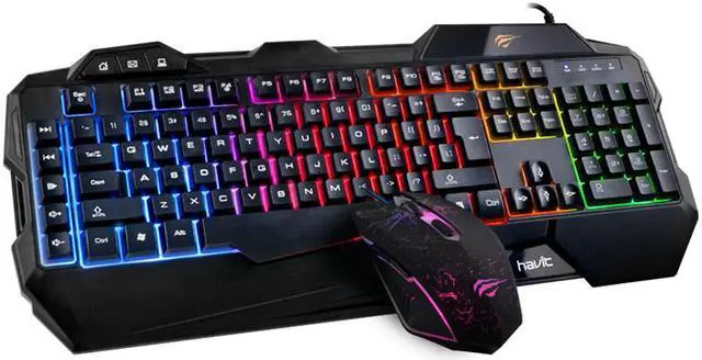 Alt view image 3 of 12 - HAVIT HV-KB558CM USB2.0 Gaming Keyboard and Mouse Combo(Rainbow Backlit)