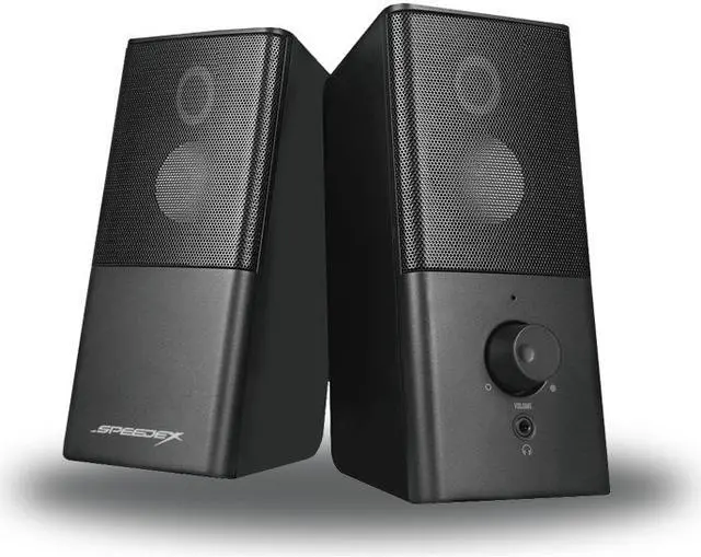 Main image of Speedex Multimedia 2.0 channel 6W stereo 3.5mm + USB powered with front headset output connector PC speaker