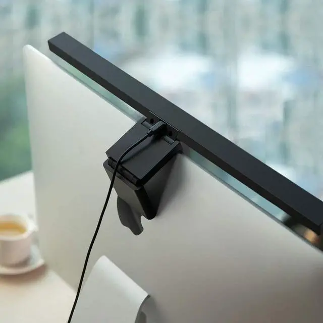 Alt view image 5 of 6 - Speedex Computer Monitor Light USB Powered e-Reading LED lamp 3-Color Temperatures Without Screen Glare, Flexible Gravity Base Clip Saving Space Design for Home or Office