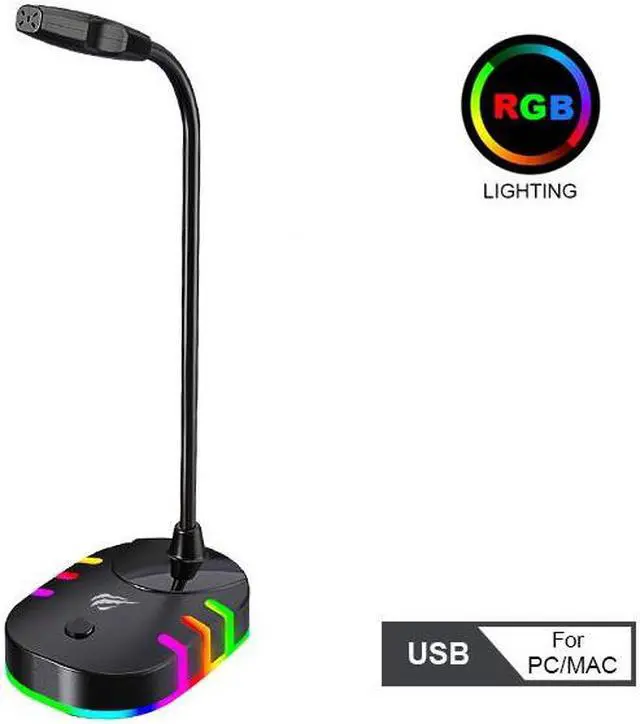 Main image of Havit GK58B USB2.0 RGB lighting Gaming Omnidirectional Microphone_Black