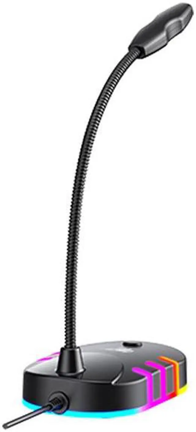 Alt view image 3 of 3 - Havit GK58B USB2.0 RGB lighting Gaming Omnidirectional Microphone_Black