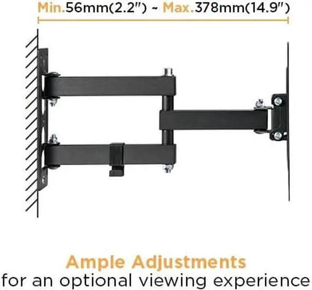 Alt view image 2 of 4 - Speedex ECONOMICAL FULL-MOTION TV WALL MOUNT Fits Most 23-43inch TVs