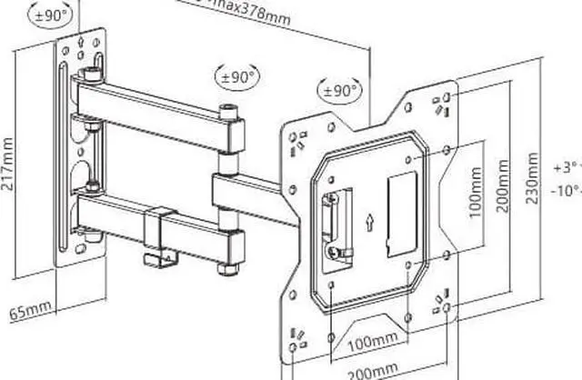 Alt view image 4 of 4 - Speedex ECONOMICAL FULL-MOTION TV WALL MOUNT Fits Most 23-43inch TVs