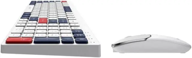 Main image of Havit KB830WB Dual-Mode Wireless 2.4Ghz + Bluetooth V5.1 keyboard and Mouse Combo Set_White