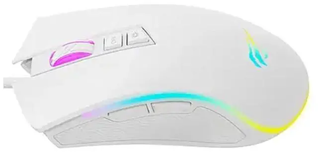 Alt view image 2 of 4 - Havit MS1034 USB RGB Backlighting 4800DPI Gaming Mouse_White