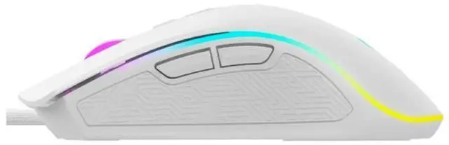 Alt view image 3 of 4 - Havit MS1034 USB RGB Backlighting 4800DPI Gaming Mouse_White