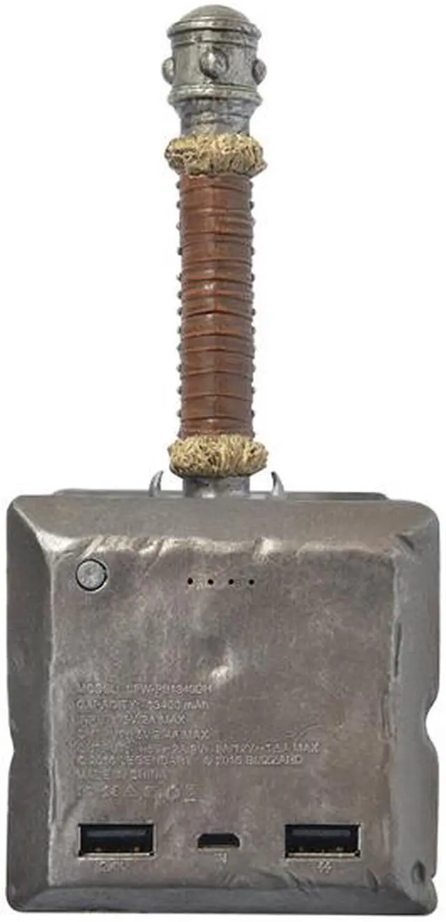 Alt view image 2 of 4 - Swordfish SFW-PB1340DH Warcraft Movie Collection Doomhammer 13,400mAh Power Bank