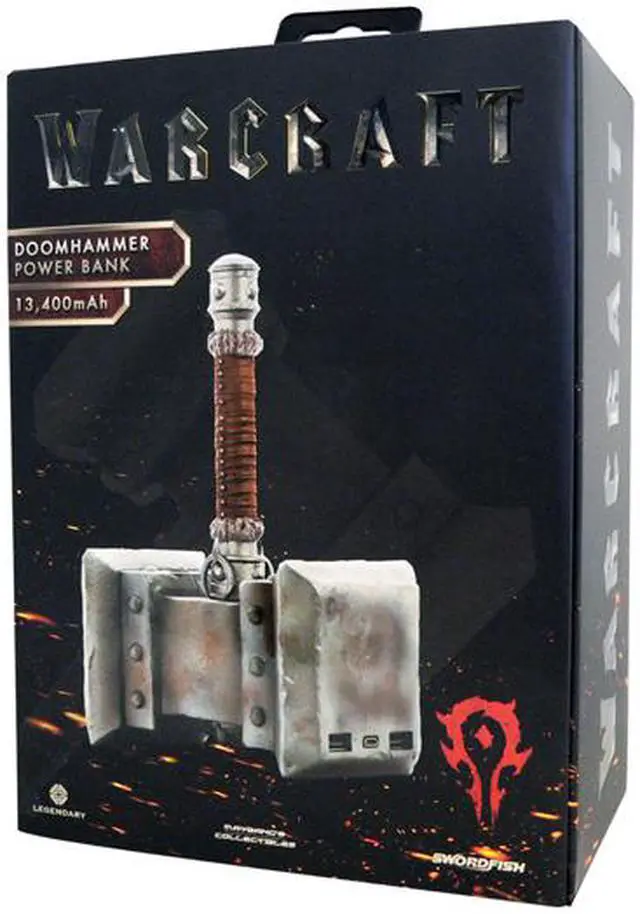 Alt view image 3 of 4 - Swordfish SFW-PB1340DH Warcraft Movie Collection Doomhammer 13,400mAh Power Bank