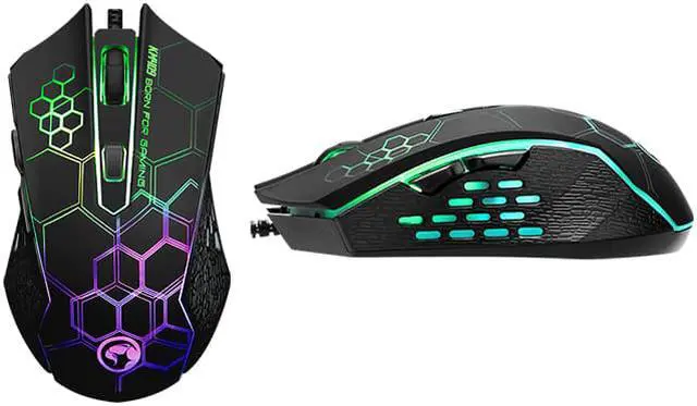 Alt view image 3 of 4 - Marvo Wired LED Backlight Membrane Gaming Keyboard & Mouse Combo
