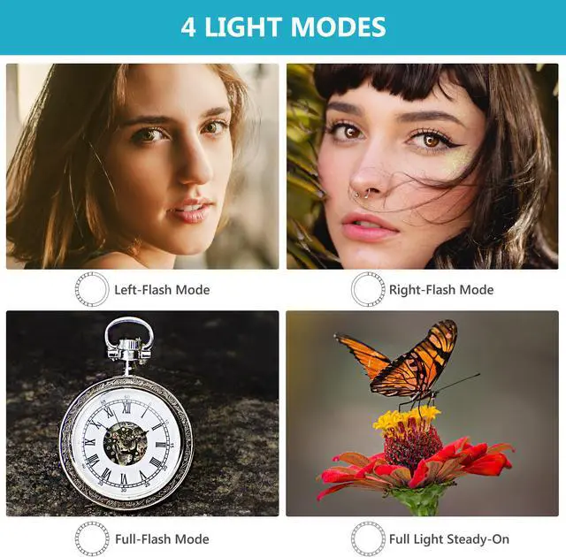 Alt view image 4 of 7 - Neewer® 48 Macro LED Ring Flash Light Includes 4 Diffusers (Clear, Warming, Blue, White) For Canon, Nikon, Panasonic, Olympus, Pentax SLR Cameras (Will Fit 49, 52, 55, 58, 62, 67, 72, 77mm Lenses)