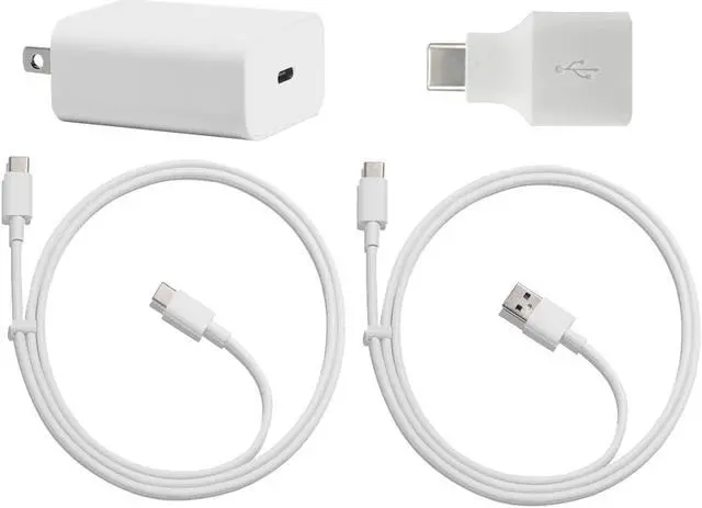 Main image of official google pixel, pixel 2, pixel 2 xl  quick fast data charging cables with google 18w charger and google adapter  complete kit