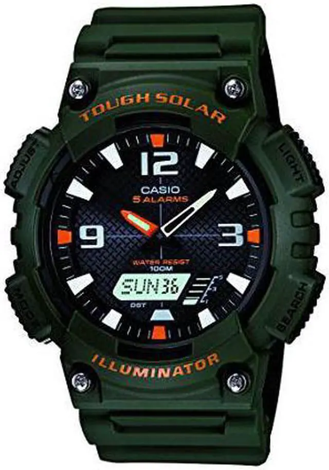 Alt view image 8 of 20 - CASIO AQS810W-3AV Ana Digi Solar Watch
