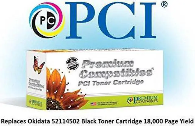 Alt view image 2 of 14 - Pci Okidata 52114502 18K High-Yld Black Toner Cartridge For Okidata B6300 Oki B6