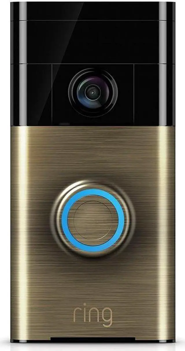Alt view image 5 of 8 - Ring Wi-Fi Enabled Video Doorbell (Antique Brass)