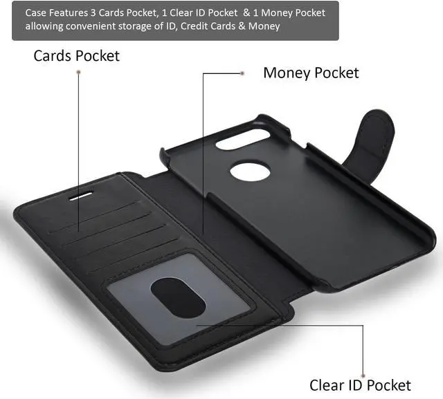 Alt view image 5 of 7 - NAVOR Fashion Design Ultra Slim & Light Flip Wallet case with Apple Window View for iPhone 7 Plus  -Black (IP7PZS2BK)