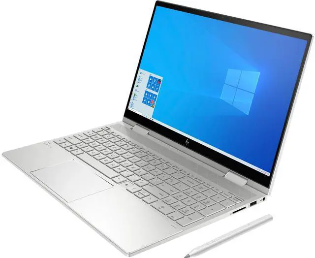 Alt view image 3 of 5 - HP ENVY x360 15t Home & Business 2-in-1 Laptop (Intel i7-1165G7 4-Core, 64GB RAM, 2TB m.2 SATA SSD, 15.6" Touch  Full HD (1920x1080), Intel Iris Xe, Active Pen, Fingerprint, Wifi, Win 10 Home)