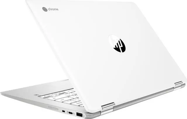 Alt view image 5 of 9 - HP Chromebook x360 14b-ca0013dx 14" TS Intel Celeron N4000 1.1 GHz Intel UHD Graphics 600 4 GB RAM 32 GB eMMC Chrome OS BT Webcam Ceramic white