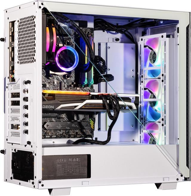 Alt view image 4 of 7 - Velztorm Gladio Custom Built Powerful Gaming Desktop PC White (AMD Ryzen 9 5900X 12-Core, 32GB RAM, 512GB PCIe SSD + 2TB HDD (3.5), Radeon RX 6900 XT, Wifi, Bluetooth, 2xUSB 3.0, 1xHDMI, Win 10 Pro)