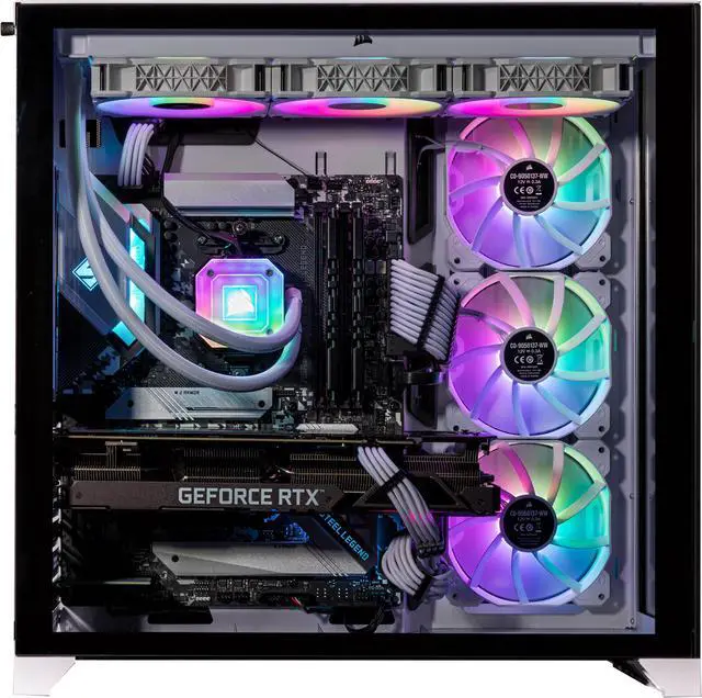 Alt view image 4 of 7 - Velztorm Lux CTO Gaming Desktop PC Liquid-Cooled (AMD Ryzen 9-5950X 16-Core, 128GB DDR4, 4TB PCIe SSD + 6TB HDD (3.5), GeForce RTX 3090 24GB, AC WiFi, 360mm AIO, RGB Fans, 1000W PSU, Win10 Pro)