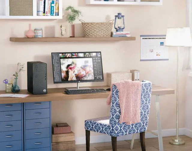 Alt view image 6 of 6 - HP  M01-F1214 Home & Business Desktop (AMD Ryzen 3 4300G 4-Core, AMD Radeon, 8GB RAM, 256GB SSD, Wifi, USB 3.2, HDMI, Bluetooth, SD Card, Win 11 Home)