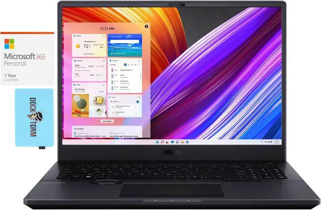 Main image of ASUS ProArt Studiobook 16 Workstation Laptop (Intel i7-12700H 14-Core, 16.0" 60Hz 3840x2400, GeForce RTX 3070 Ti, 32GB DDR5 4800MHz RAM, Win 11 Home) with Microsoft 365 Personal , Hub