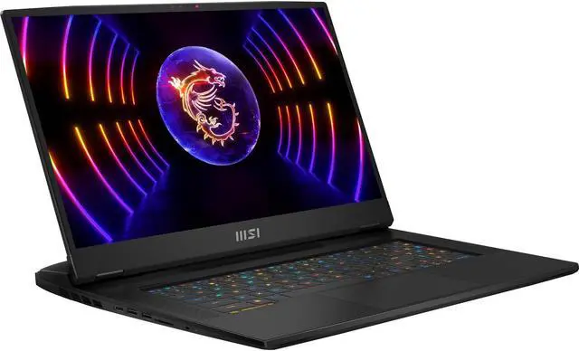 Alt view image 2 of 7 - MSI Titan GT77HX Gaming Laptop (Intel i9-13980HX 24-Core, 17.3" 144Hz 4K Ultra HD (3840x2160), GeForce RTX 4080, 64GB DDR5 3600MHz RAM, 2x1TB PCIe SSD (2TB), Win 10 Pro) with Clutch GM08 , Pad