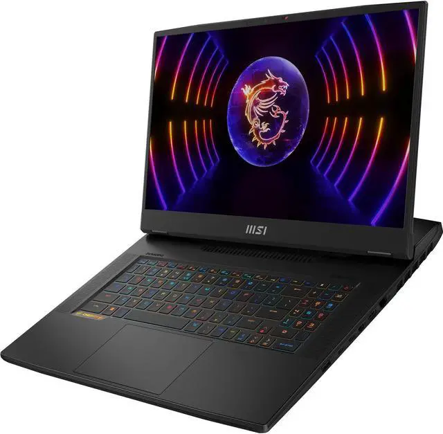 Alt view image 7 of 7 - MSI Titan GT77HX Gaming Laptop (Intel i9-13980HX 24-Core, 17.3" 144Hz 4K Ultra HD (3840x2160), GeForce RTX 4080, 64GB DDR5 3600MHz RAM, 2x1TB PCIe SSD (2TB), Win 10 Pro) with Clutch GM08 , Pad