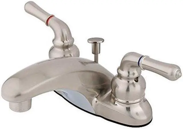 Alt view image 2 of 3 - MAGELLAN 4 LAVATORY FAUCET W/LEVER HANDLE-Satin Nickel Finish