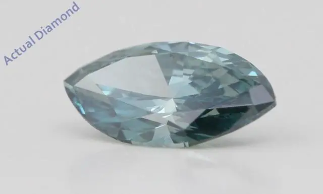 Alt view image 5 of 5 - Marquise Cut Loose Diamond (1.07 Ct,Fancy Blue(Color Enhanced) Color,VVS2 Clarity) IGL Certified