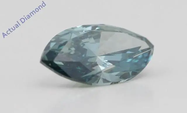 Alt view image 3 of 5 - Marquise Cut Loose Diamond (1.07 Ct,Fancy Blue(Color Enhanced) Color,VVS2 Clarity) IGL Certified