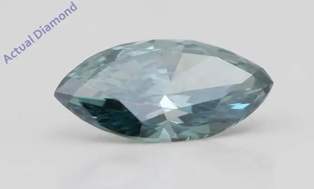 Alt view image 2 of 5 - Marquise Cut Loose Diamond (1.07 Ct,Fancy Blue(Color Enhanced) Color,VVS2 Clarity) IGL Certified