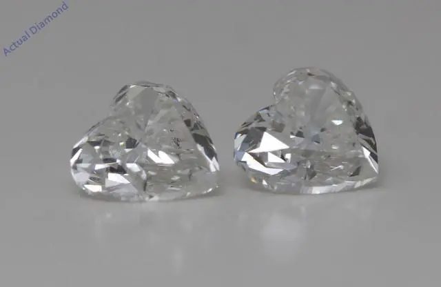 Main image of A Pair of Heart Cut Natural Mined Loose Diamonds (0.91 Ct,I Color,SI2 Clarity)