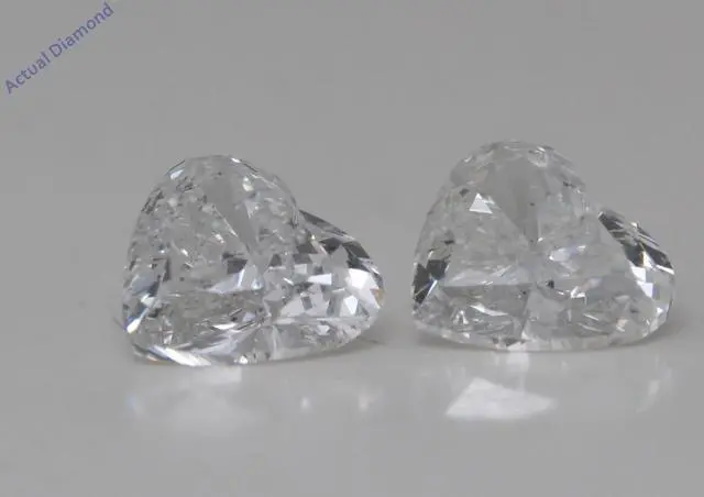 Main image of A Pair of Heart Cut Natural Mined Loose Diamonds (0.93 Ct,G Color,SI1 Clarity)