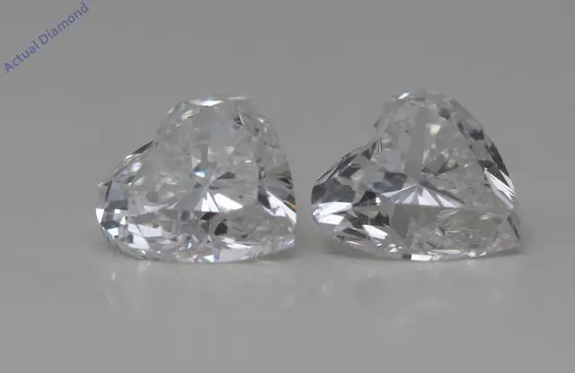 Main image of A Pair of Heart Cut Natural Mined Loose Diamonds (1.06 Ct,H Color,VS2-SI1 Clarity)