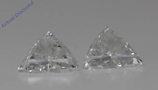 Main image of A Pair of Trilliant Cut Natural Mined Loose Diamonds (1.55 Ct,I Color,VS2-SI1 Clarity)